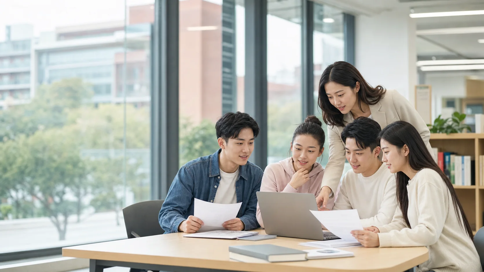 中国大学生在职业中心准备央国企求职